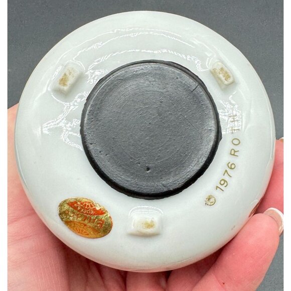 Vintage 1976 Ceramic Penny Bank Pot With Lid "A Penny Saved Is A Penny Earned" - Picture 7 of 7